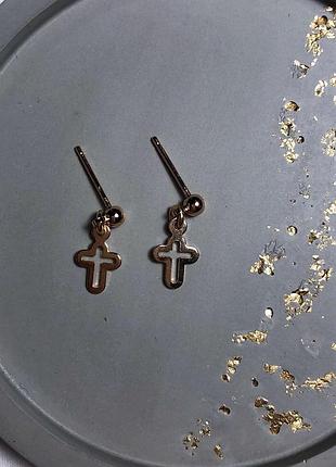 Серьги медзолото