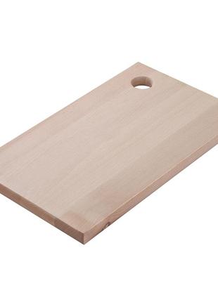 Доска кухонная разделочная деревянная из бука 18х30 см wood&steel3 фото