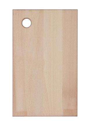 Доска кухонная разделочная деревянная из бука 18х30 см wood&steel4 фото