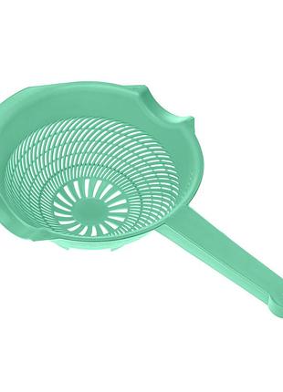 Друшляк дуршлаг пластиковий з ручкою 36х22.5 см