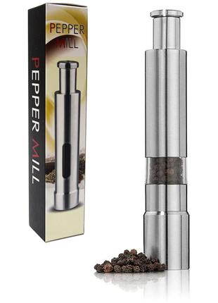 Подрібнювач спецій млин сільничка перечниця перцемолка для спецій перцю солі pepper mill