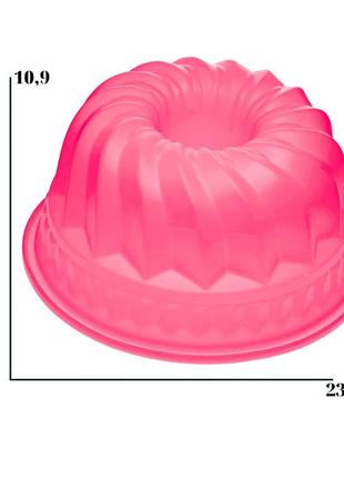 Форма силиконовая для выпечки кексов с втулкой 23.2 x 10.9 см2 фото