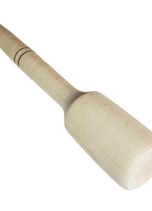 Макогон толкушка картофелемялка фигурная маленькая деревянная 20 см