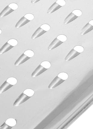 Терка плоская крупная для овощей, корнеплодов (свеклы) и фруктов из оцинкованной стали