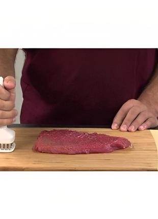 Тендерайзер молоток размягчитель разрыхлитель для мяса квадратный3 фото
