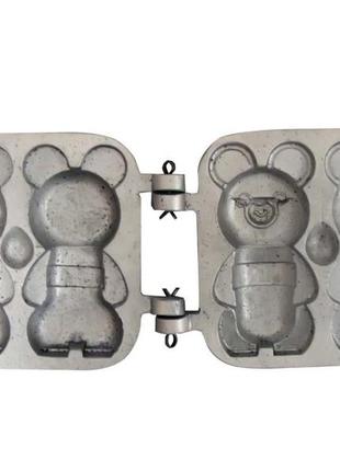 Форма алюмінієва для випікання великих ведмедиків барні