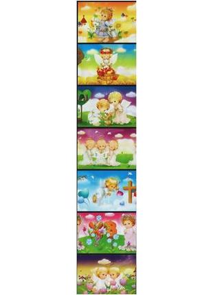 Термоэтикетка для пасхальных яиц / пасхальная лента "ангелочки" (для 7 яиц)