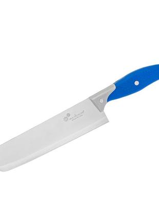 Нож кухонный овощной с силиконовой ручкой и тонким прямоугольным лезвием 31 см