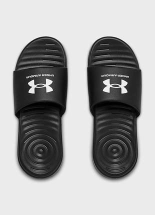 Мужские черные слайдеры ua ansa fix sl under armour