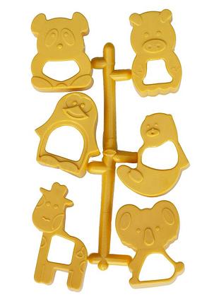 Набір із 6 форм для вирізання випікання дитячого печива у вигляді тварин2 фото