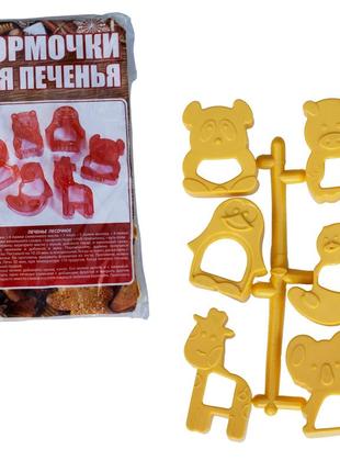 Набір із 6 форм для вирізання випікання дитячого печива у вигляді тварин1 фото