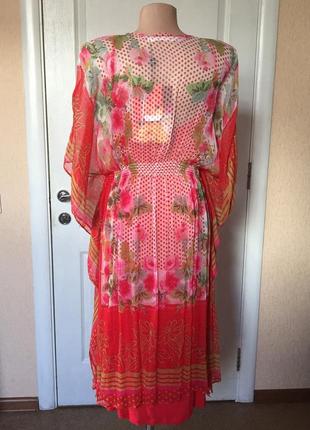Женское платье- туника летнее цветное яркое шелковое markshara2 фото