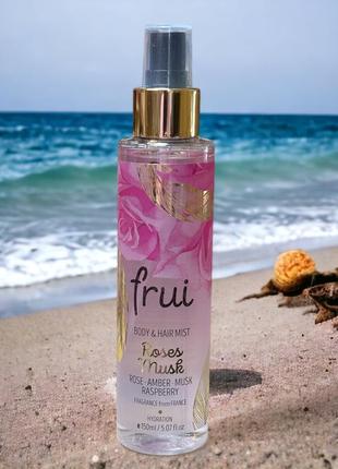 Мист для тела и волос frui body &amp; hair mist, roses musk к. 1164