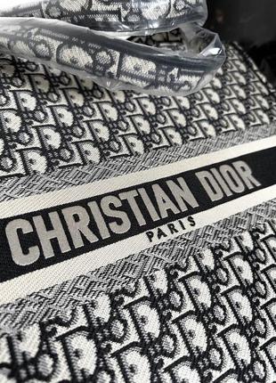 Брендова сумка christian dior book grey black9 фото