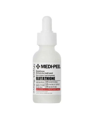 Осветляющая ампульная сыворотка с глутатионом medi peel bio-intense gluthione 600 white ampoule, 30 мл1 фото