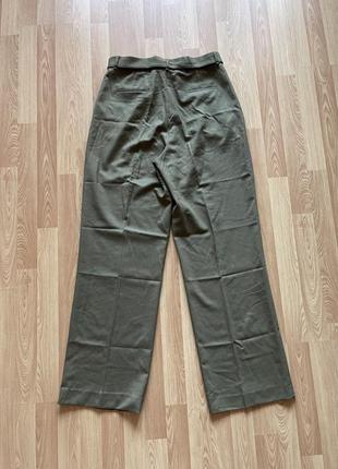 Шерстяные брюки штаны с защипами massimo dutti2 фото