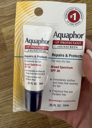 Бальзам для губ з сонцезахистом, широкий спектр захисту aquaphor2 фото