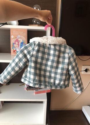 Куртка рубашка детская утепленная 80 размер3 фото