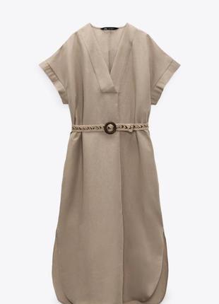 Лляна сукня zara.