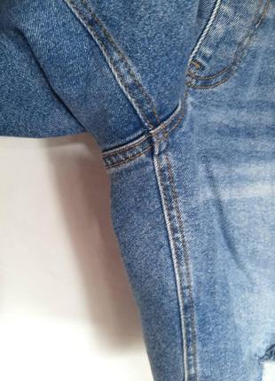 Жіночі джинсові рвані  бриджі, капрі, бермуди шорти для вагітних короткі джинси8 фото