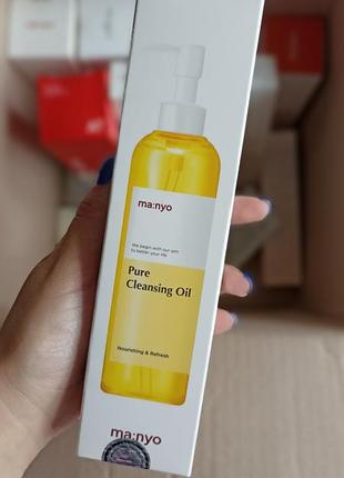 Олія гідрофільна універсальна manyo pure cleansing oil 200 ml1 фото