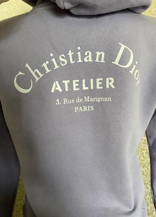 Худі з капюшоном бузкового кольору christian dior7 фото