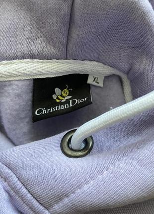 Худі з капюшоном бузкового кольору christian dior3 фото