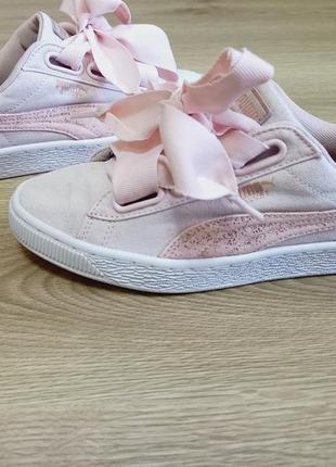 Puma basket platform bianche e rosa 2025