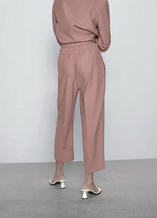 Стильные брюки из натуральной ткани zara3 фото