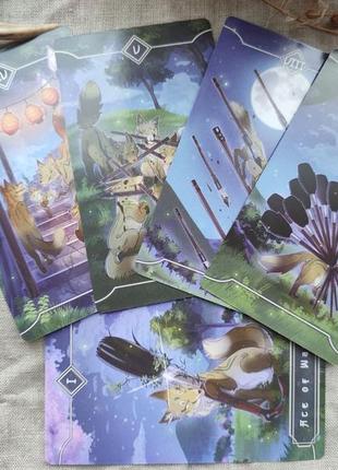 Гадальні карти таро лисиць seasonal fox tarot таро з лисицями лисичками розмір стандартний5 фото