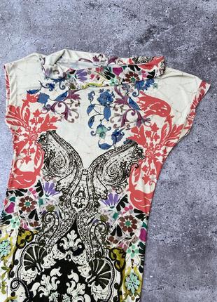 Винтажное платье etro разноцветное3 фото