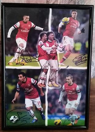 Фото в рамке футболистов fc arsenal