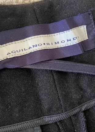 Aquilano.rimondi люкс бренд шерстяные брюки высокая посадка4 фото