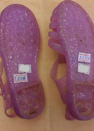 🌟 силиконовые босоножки сандалии желейки для девочки, р.25 код x25067 фото