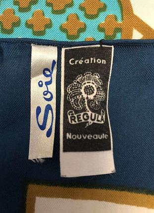 Regula - creation nouveaute винтажный шелковый платок6 фото