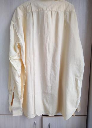 Брендовая коттоновая рубашка большого размера.2 фото