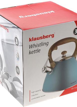Чайник зі свистком klausberg kb-7263 3 л.10 фото