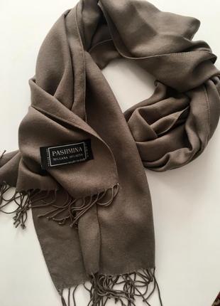 Брендовый шерстяной шарф шаль от “pashmina “ италия1 фото