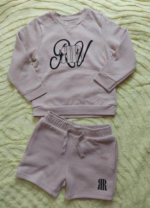 Утепленный костюм river island 3-4 года