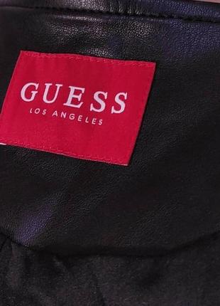 Куртка guess (р. s-m) оригинал косуха женская кожаная (эко кожа)5 фото