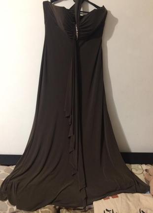 Mascara pour la femme платье длинное бюстье сукня коричневое