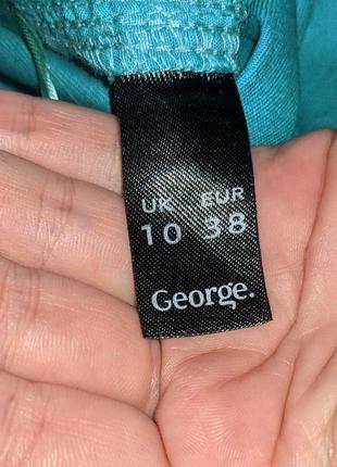 Бирюзовые котоновые шорты george #27967 фото