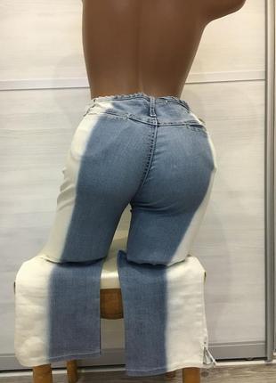 Бриджики из тоненького стрейчевого джинса4 фото