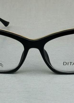 Dita окуляри іміджеві жіночі в чорній оправі2 фото