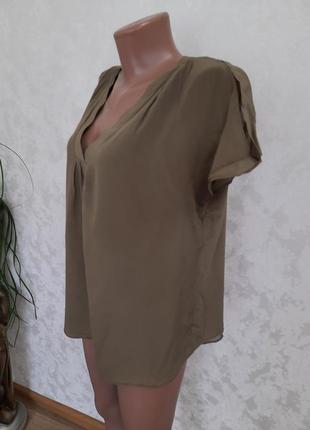 Отличительная шелковая брендовая блуза большой размер jacques vert4 фото