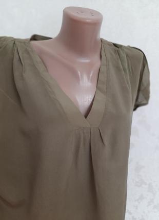 Отличительная шелковая брендовая блуза большой размер jacques vert7 фото