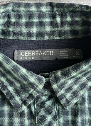 Сорочка\рубашка icebreaker merino w terra plaid shirt5 фото