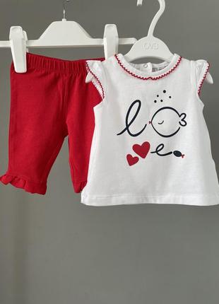 Костюм, Комплект футболочка и лосины ovs fagottino 62 см