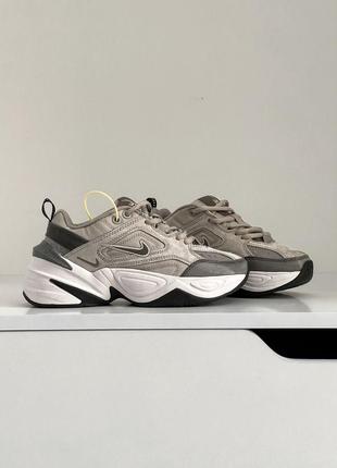 Женские кроссовки nike m2k tekno grey white 36-37-38-39-40