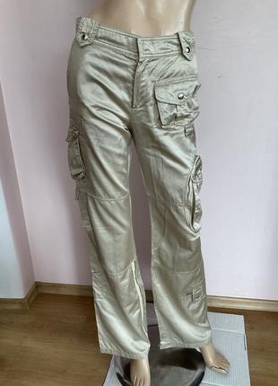 Итальянские качественные модные брюки- карго / xs- s / brend gaudi